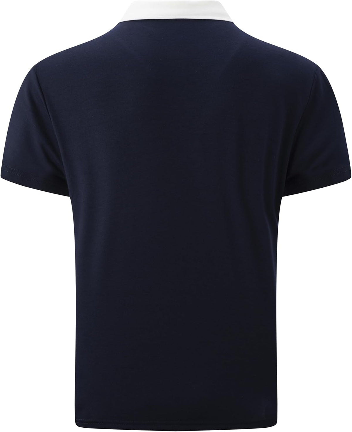 Mens Casual Polo Shirts Classic Short Sleeve Golf Shirt Fashion Button Cotton Top with Pocket
