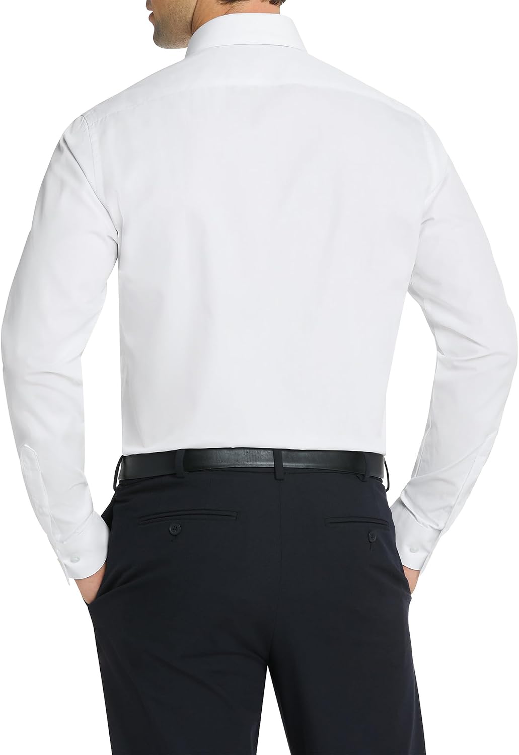 Van Heusen Men's Dress Shirt Fitted Poplin Solid