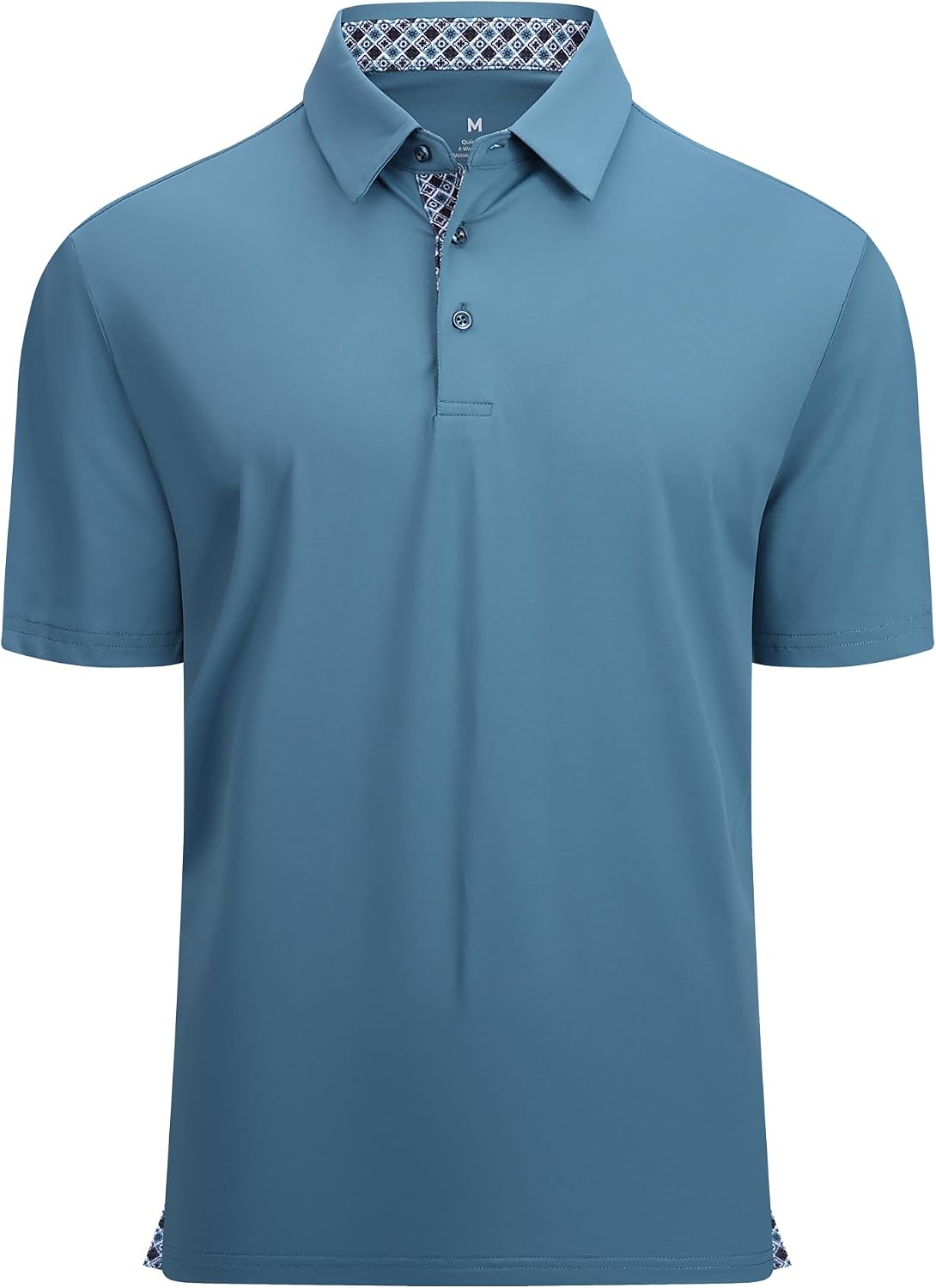 Alex Vando Mens Golf Shirt Quick-Dry Solid Short Sleeve Polo Shirts