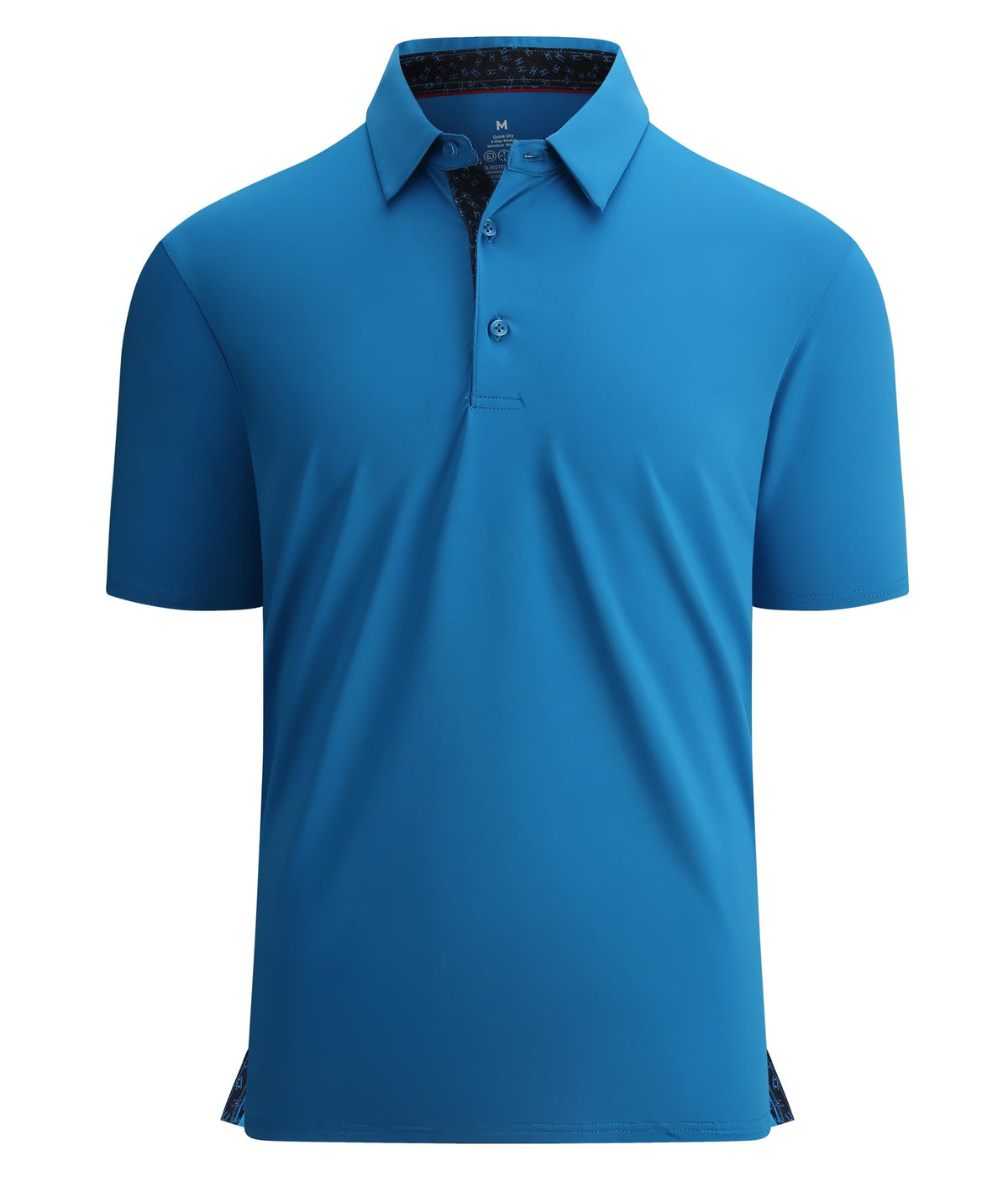 Alex Vando Mens Golf Shirt Quick-Dry Solid Short Sleeve Polo Shirts