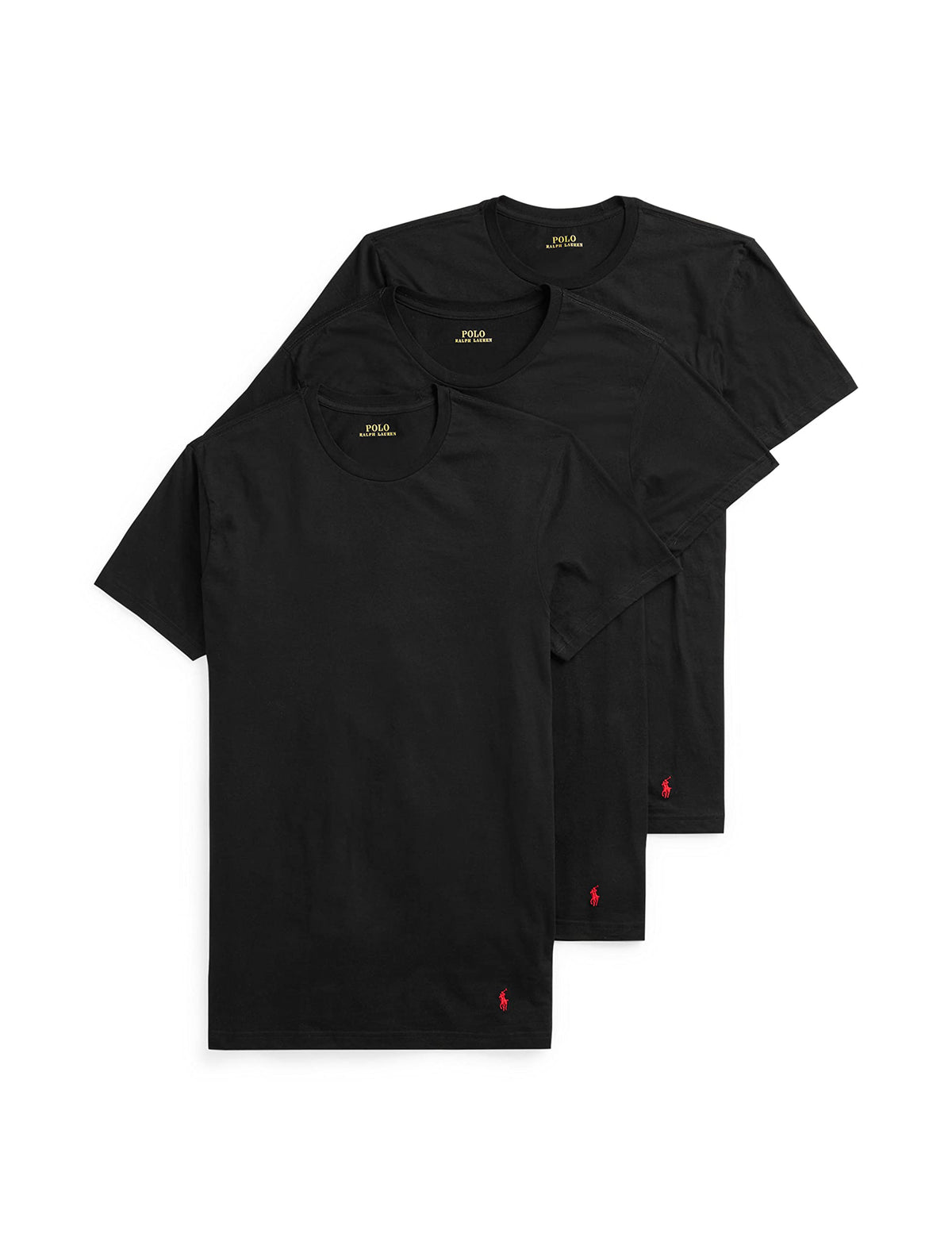 POLO RALPH LAUREN Men's T-Shirt, 3-Pack, Classic Men's Cotton Crewneck Shirts, Moisture-Wicking, (Long, Big & Tall)