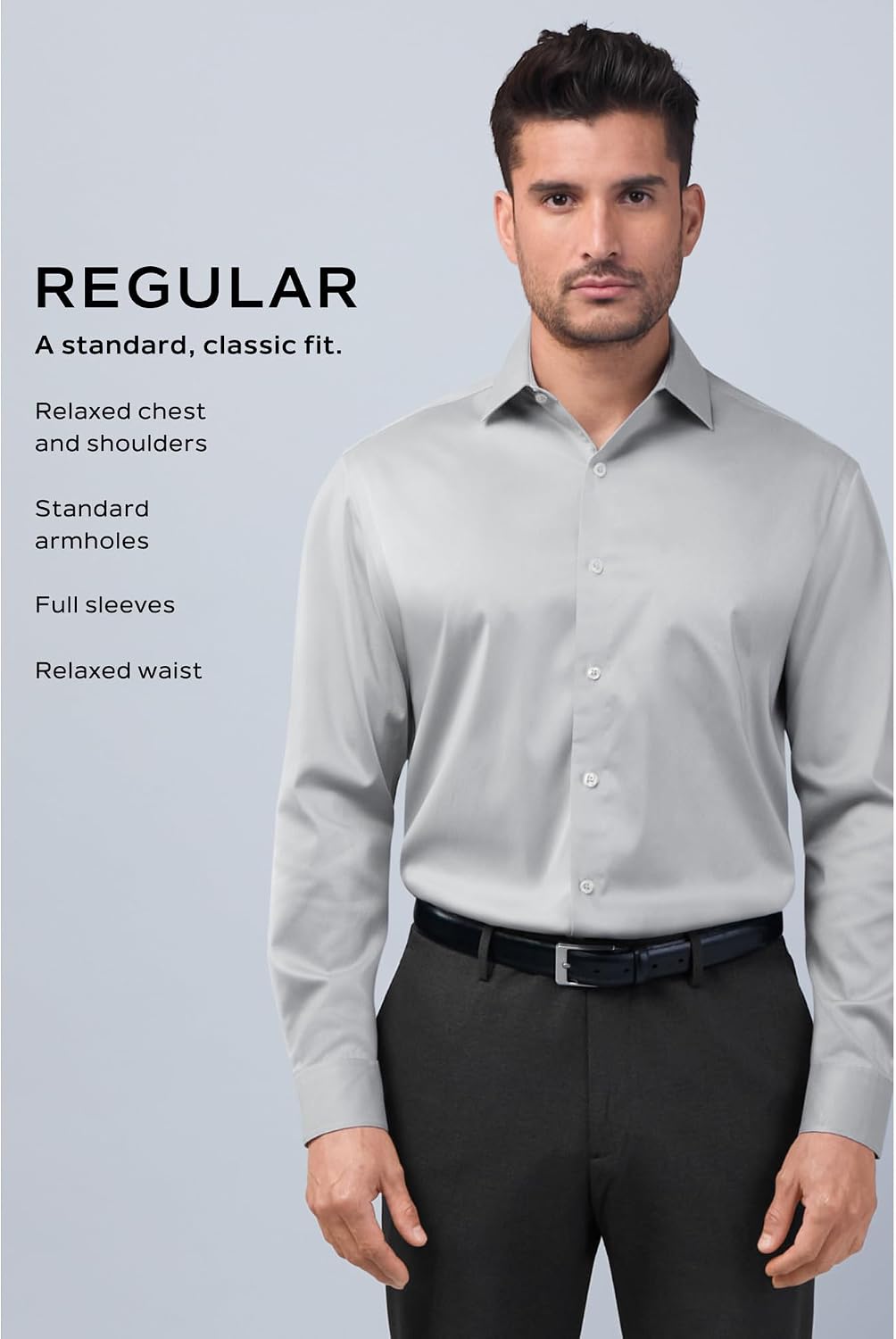 Van Heusen Men's Van Heusen Men's Dress Shirt Regular Fit Ultra Wrinkle Free Flex Collar Stretch Solid