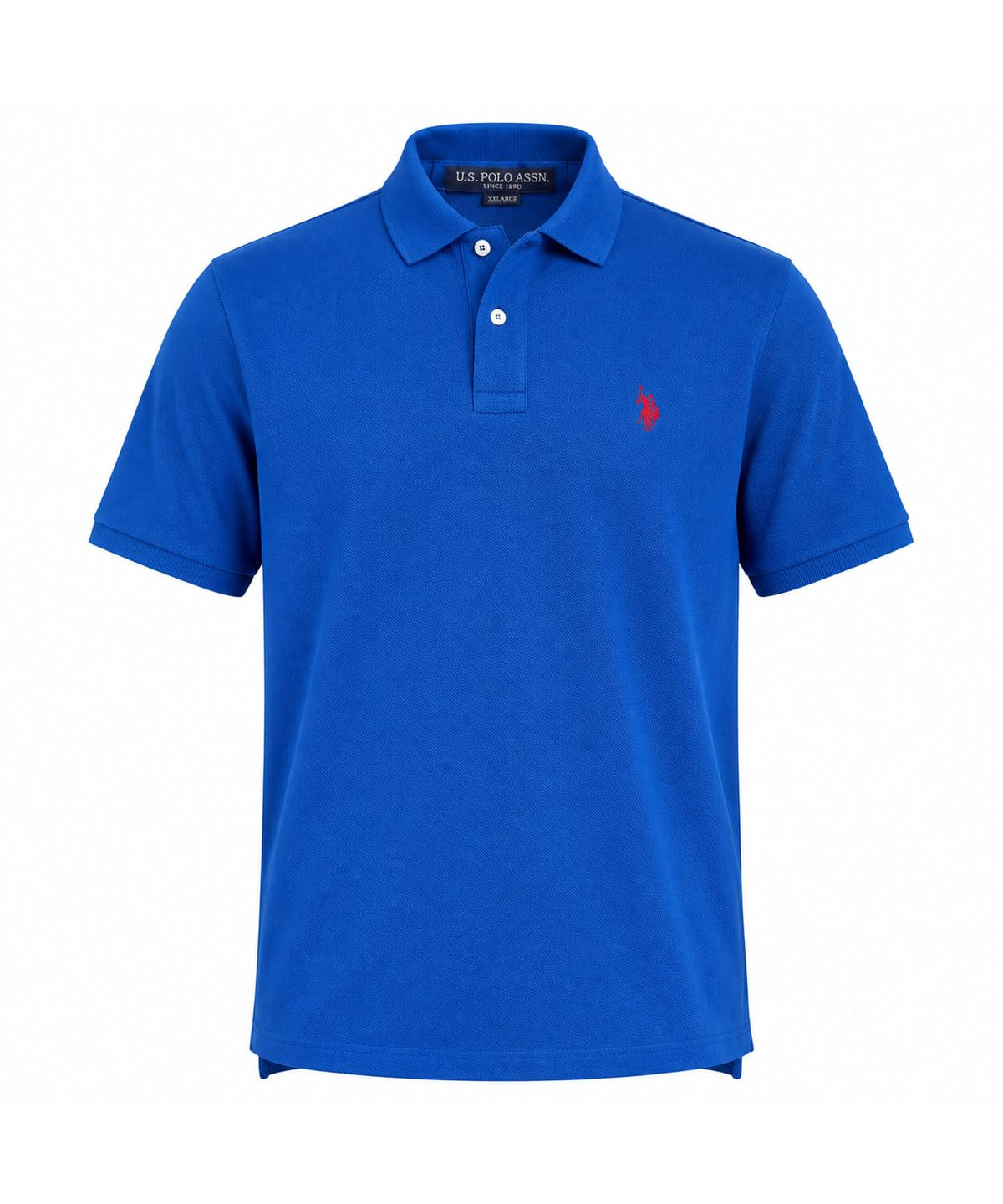 U.S. Polo Assn. Men's Classic Polo Shirt, Two-Button Closure Pique Polo Shirt, Summer Fashion Golf Shirt