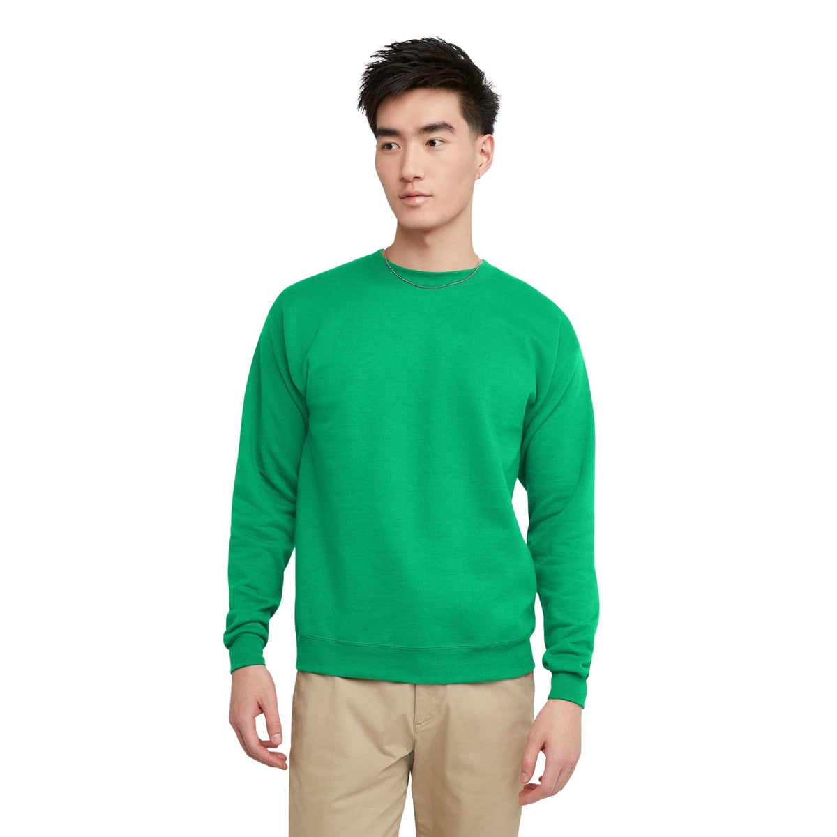 Hanes Men's Sweatshirt, EcoSmart Fleece Crewneck Sweatshirt, Big & Tall Available, 1 or 2-Pack