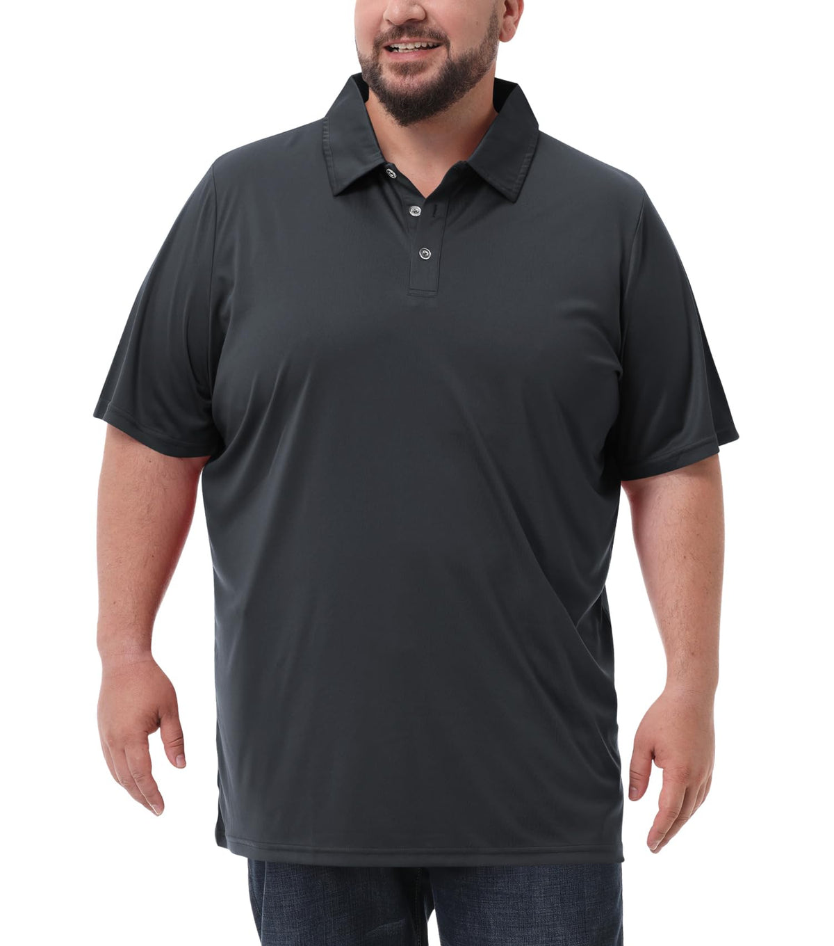 Men's Big and Tall Polo Shirts UPF 50+ Casual Work Quick Dry Golf Shirt