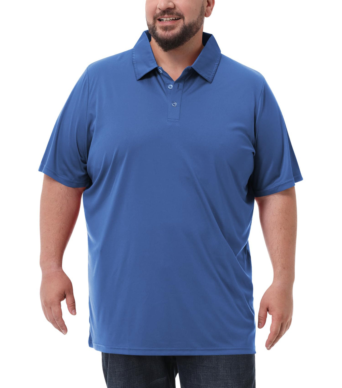 Men's Big and Tall Polo Shirts UPF 50+ Casual Work Quick Dry Golf Shirt
