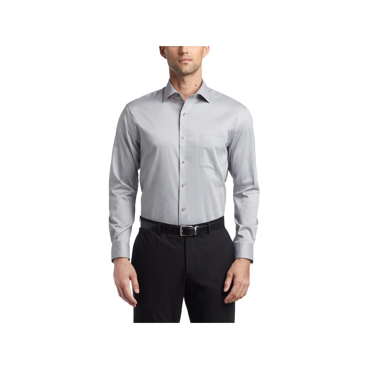 Van Heusen Men's Van Heusen Men's Dress Shirt Regular Fit Ultra Wrinkle Free Flex Collar Stretch Solid
