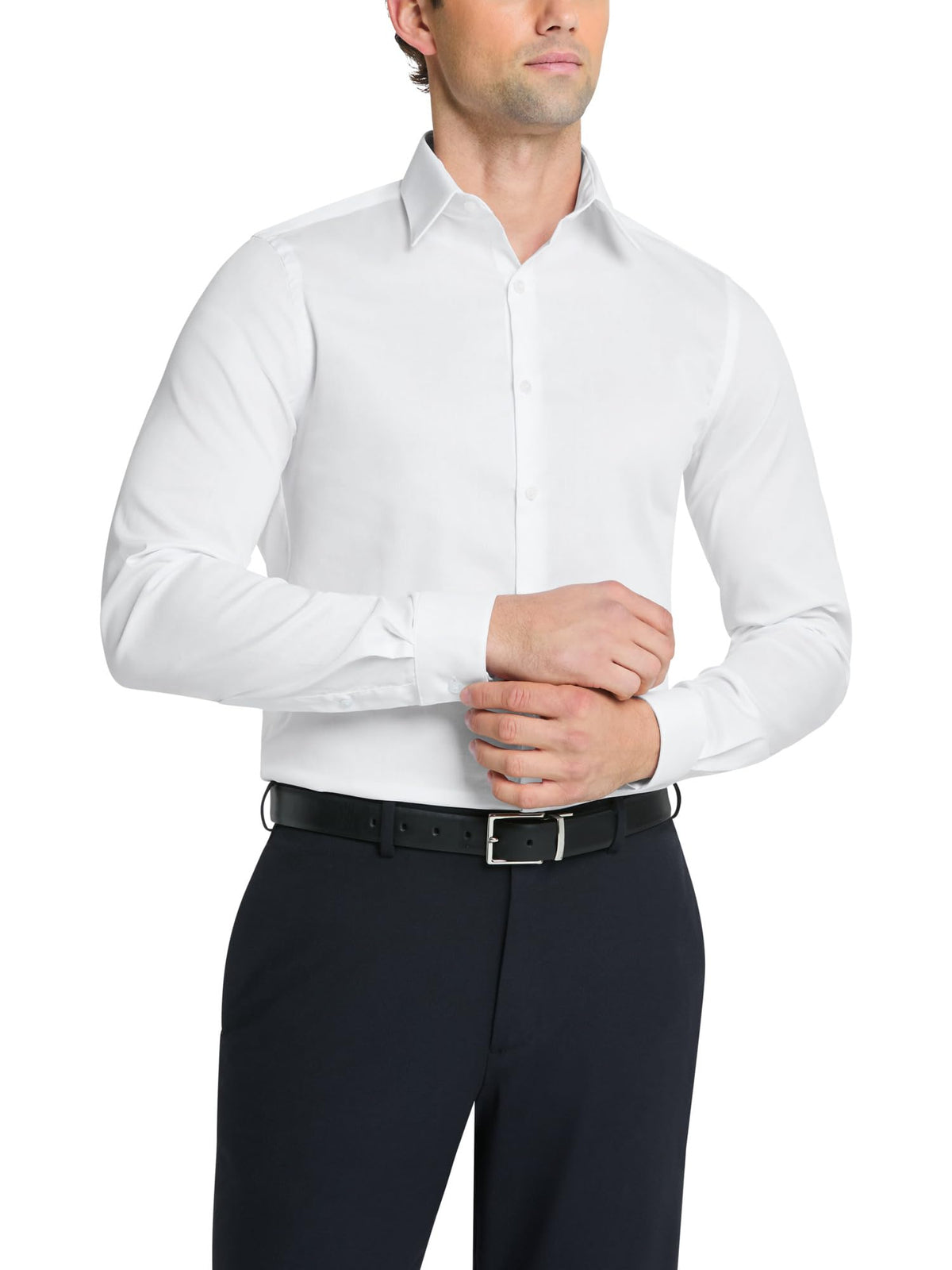 Van Heusen Men's Flex Collar Slim Fit Stretch Dress Shirt