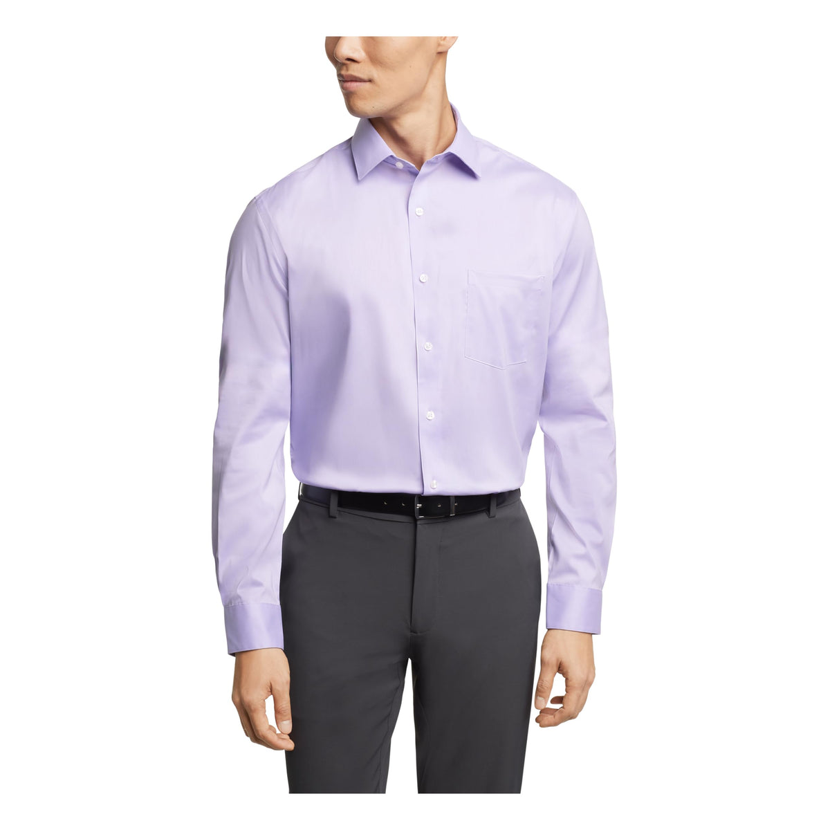 Van Heusen Men's Van Heusen Men's Dress Shirt Regular Fit Ultra Wrinkle Free Flex Collar Stretch Solid
