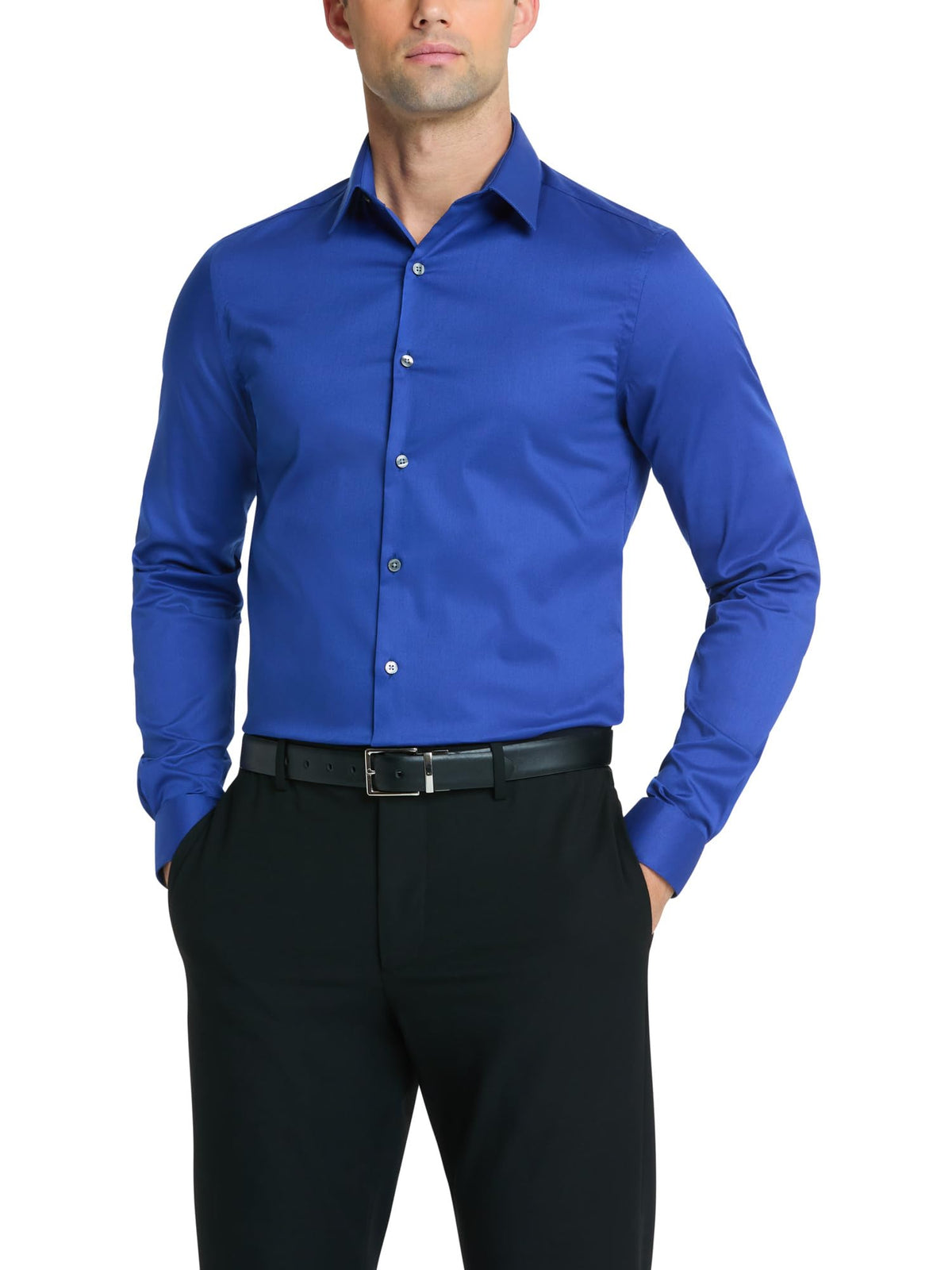 Van Heusen Men's Flex Collar Slim Fit Stretch Dress Shirt