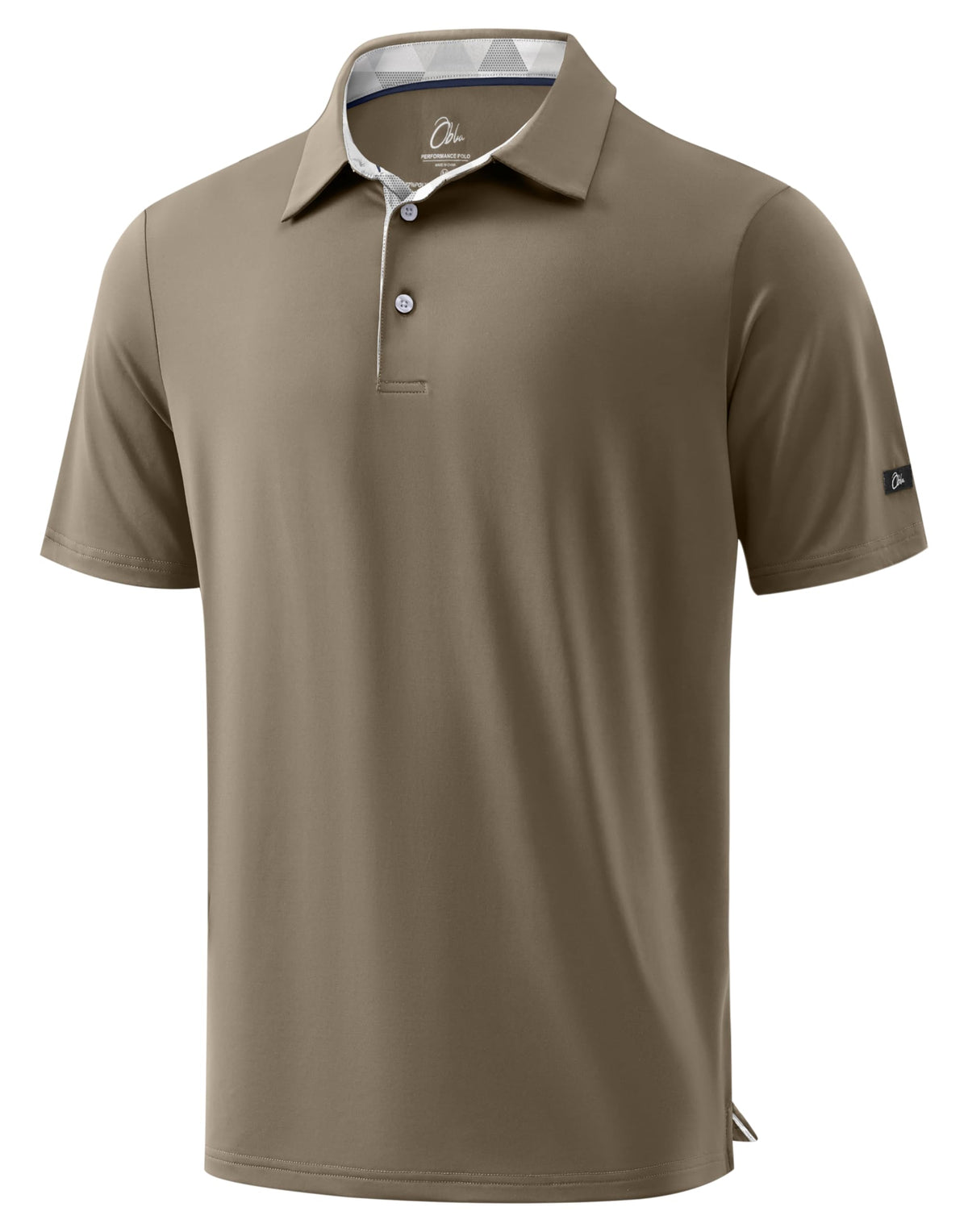 Obla Mens Golf Shirt Short Sleeve Dry Fit Collared Polo Shirts