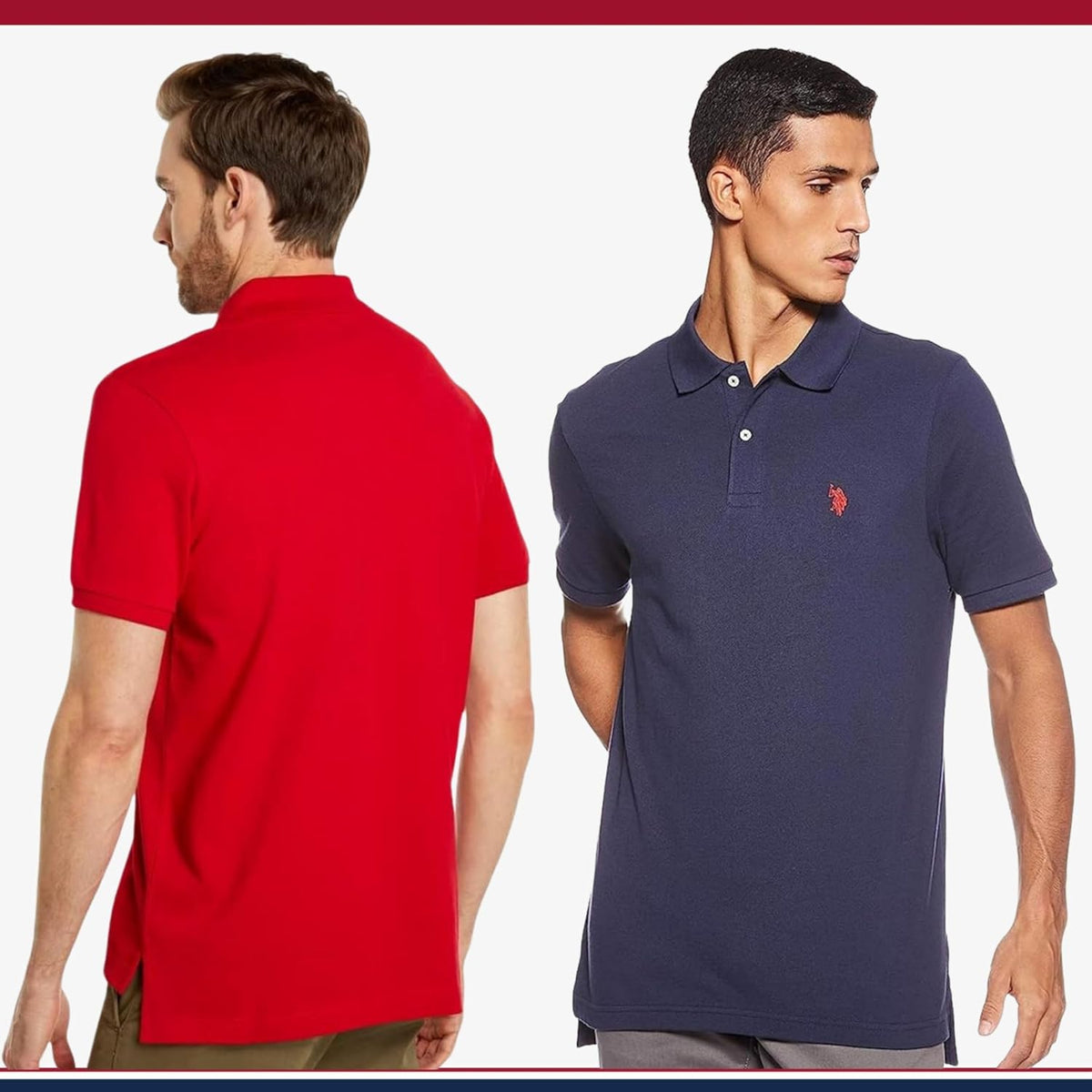 U.S. Polo Assn. 3 Pack Men's Classic Polo Shirt