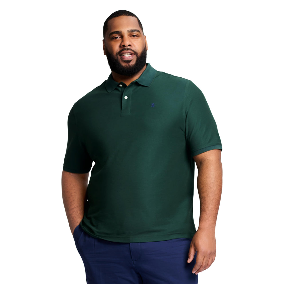 Izod Men's Big and Tall Advantage Performance Short Sleeve Polo Shirt