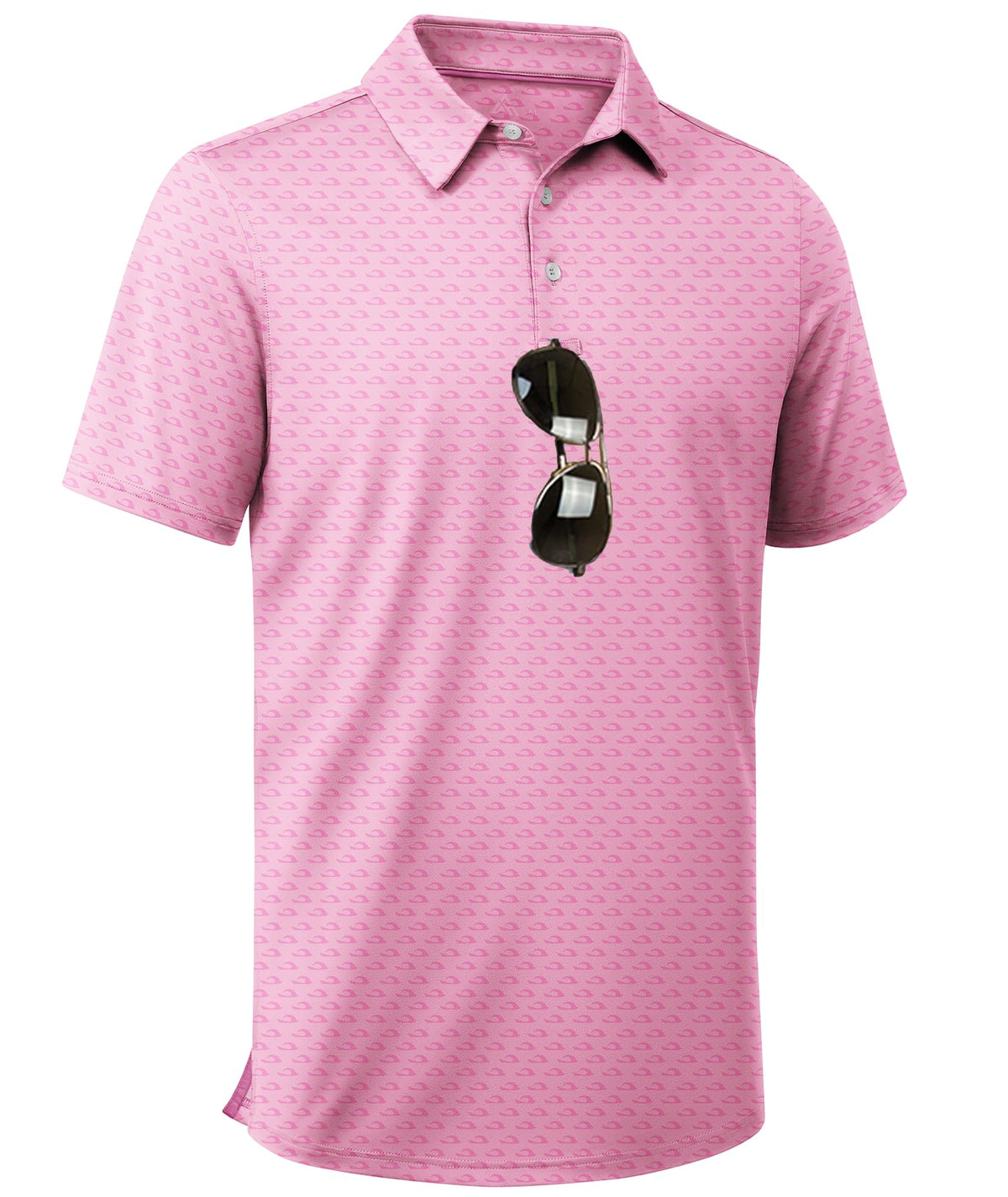 ZITY Men's Golf Shirts Short Sleeve Print Patterns Casual Collared Polo