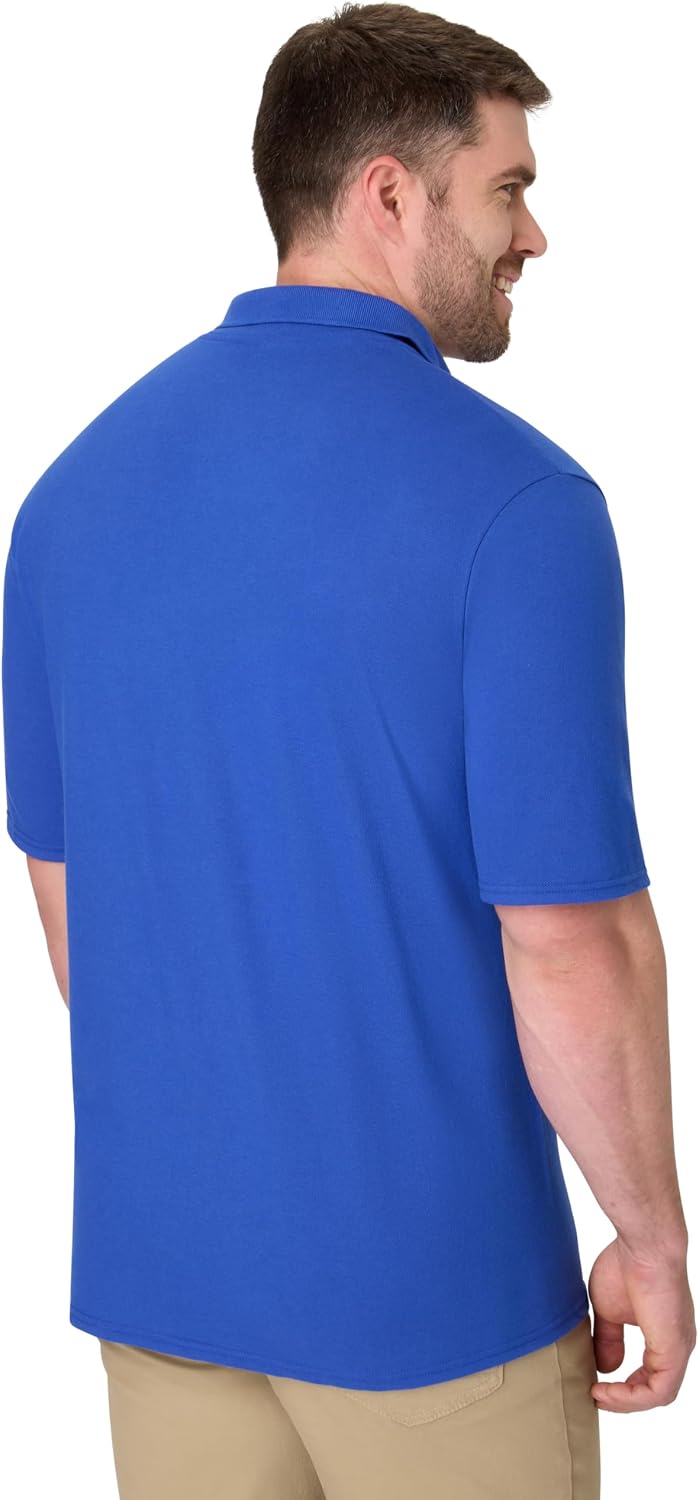 Hanes Men’s X-Temp Short Sleeve Polo Shirt, Midweight Men's Shirt
