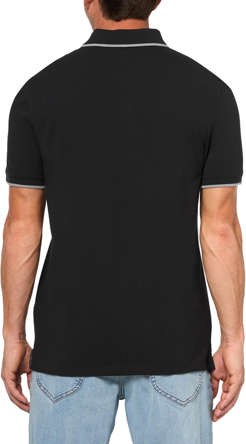 Calvin Klein Men's Liquid Touch Polo Stripe with UV Protection