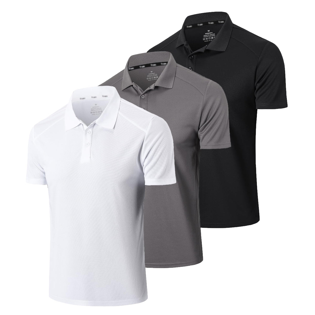 Gaiatiger Men’s 1/3 Pack Polo Shirt Athletic Short Sleeve Golf Shirt