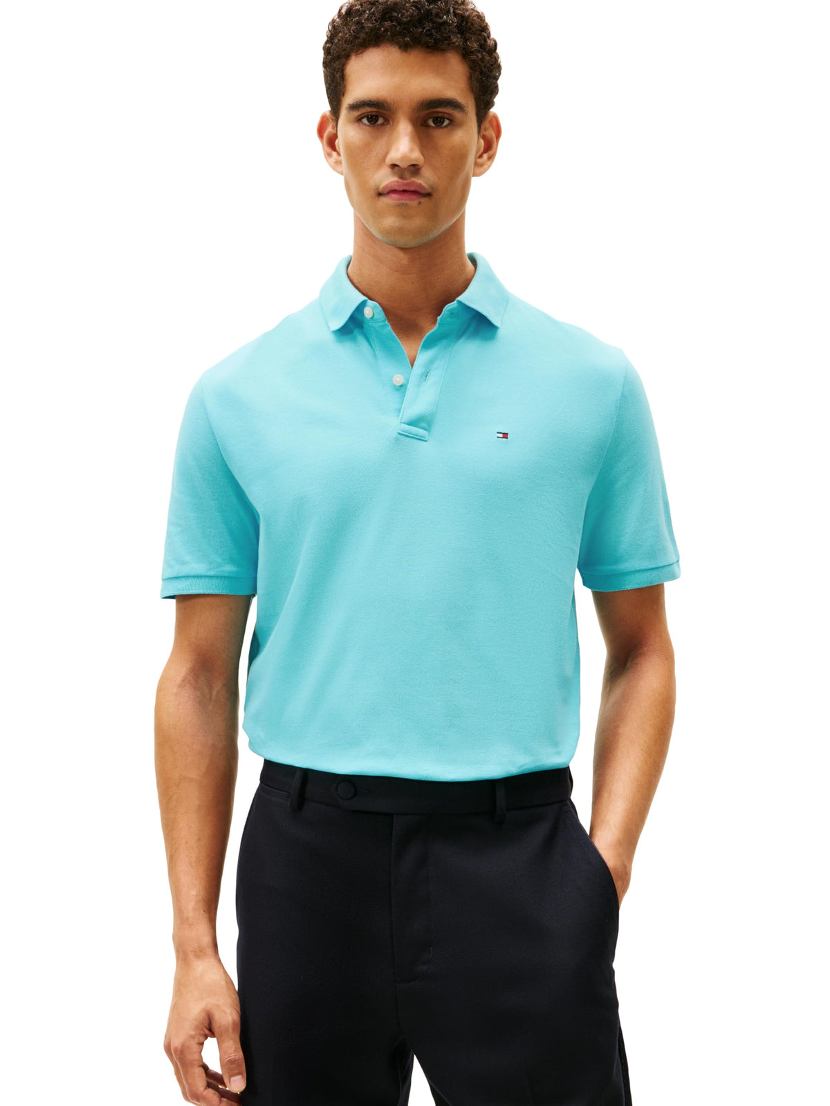 Tommy Hilfiger Men's Short Sleeve Cotton Pique Polo Shirt in Classic Fit
