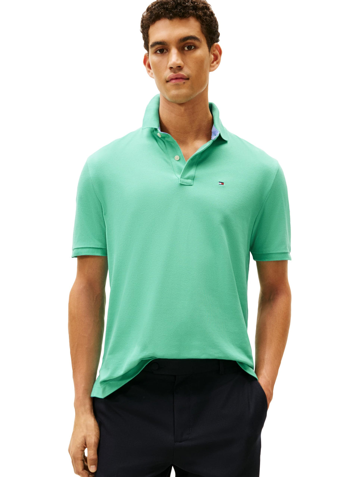 Tommy Hilfiger Men's Short Sleeve Cotton Pique Polo Shirt in Classic Fit