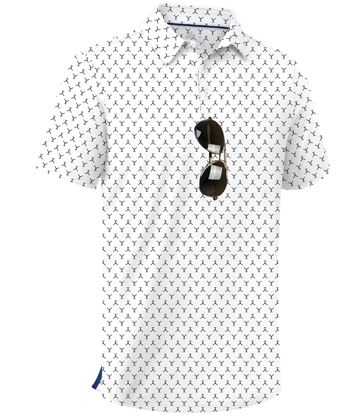 ZITY Men's Golf Shirts Short Sleeve Print Patterns Casual Collared Polo