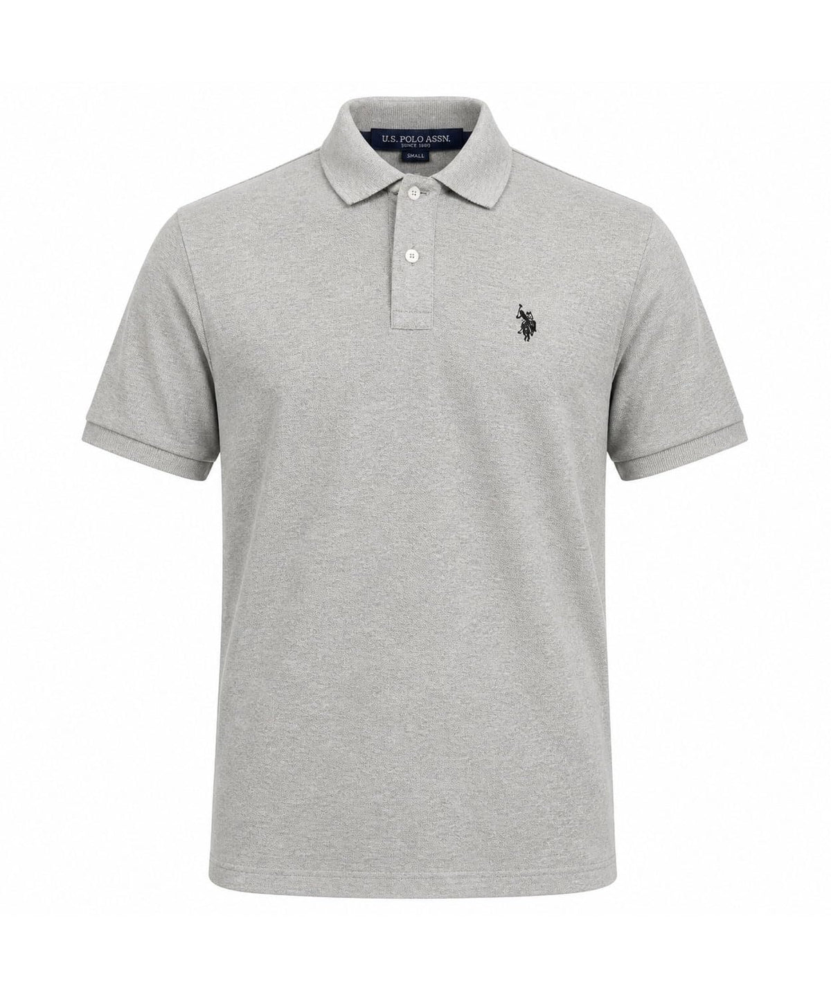 U.S. Polo Assn. Men's Classic Polo Shirt, Two-Button Closure Pique Polo Shirt, Summer Fashion Golf Shirt