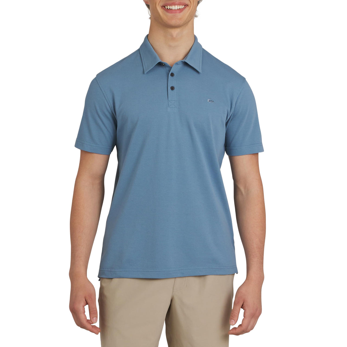 Quiksilver Men's Regular Fit Premium Soft Short Sleeve Oxford Polo Shirt