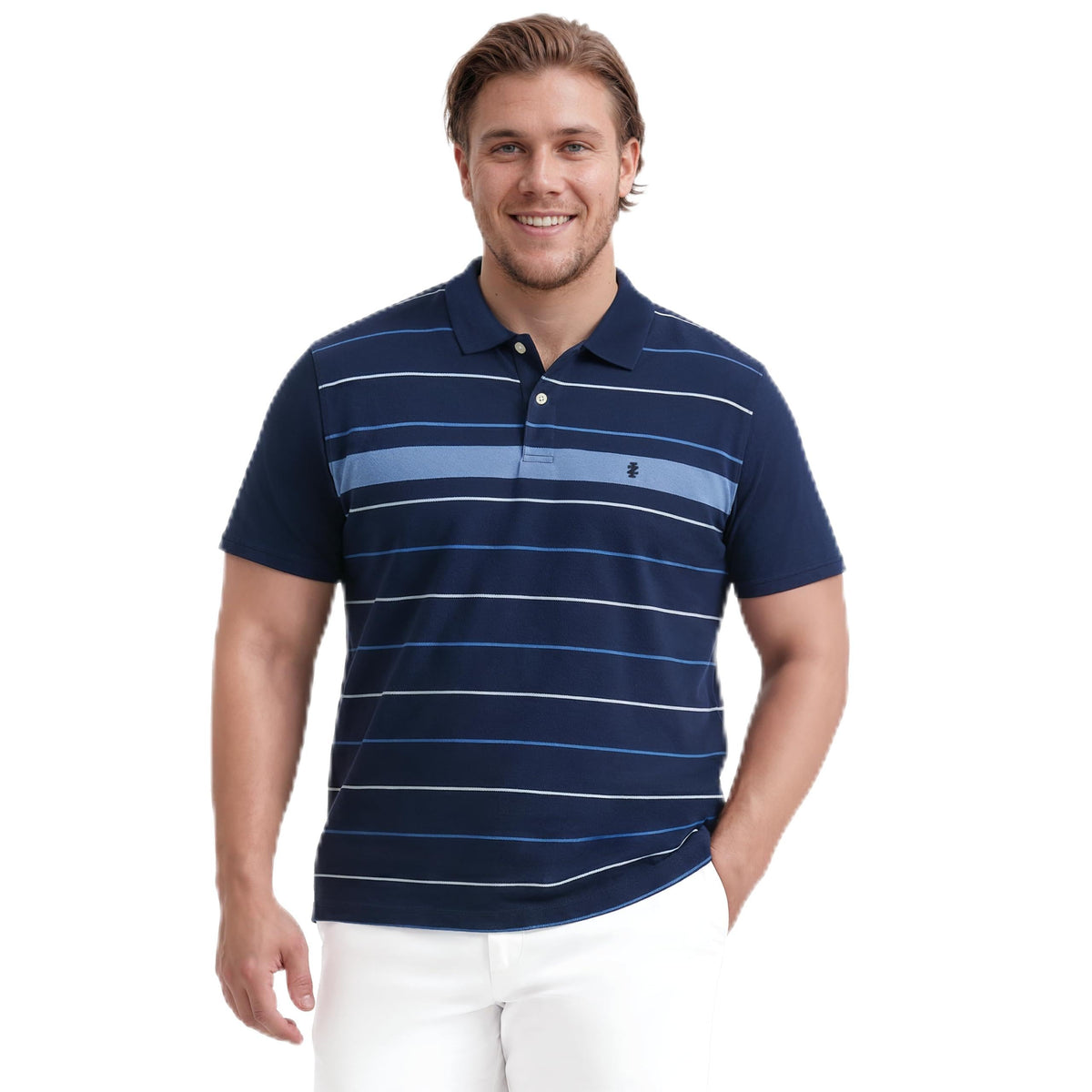Izod Men's Big and Tall Advantage Performance Short Sleeve Polo Shirt