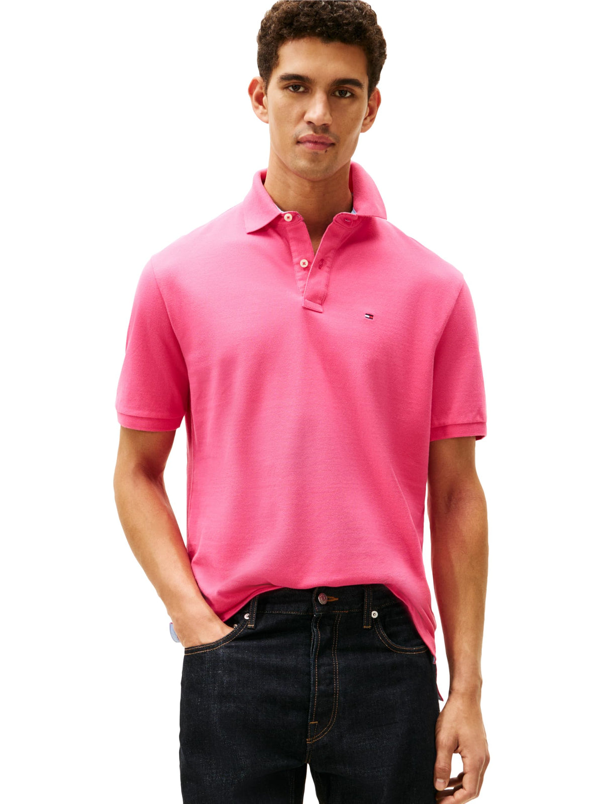 Tommy Hilfiger Men's Short Sleeve Cotton Pique Polo Shirt in Classic Fit
