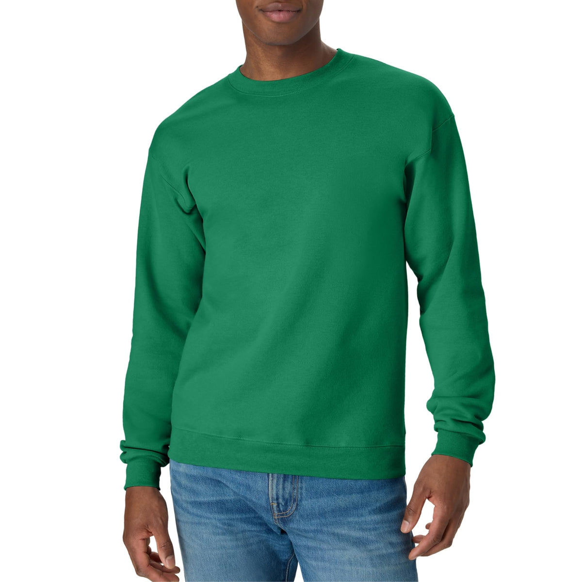 Hanes Men's Sweatshirt, EcoSmart Fleece Crewneck Sweatshirt, Big & Tall Available, 1 or 2-Pack