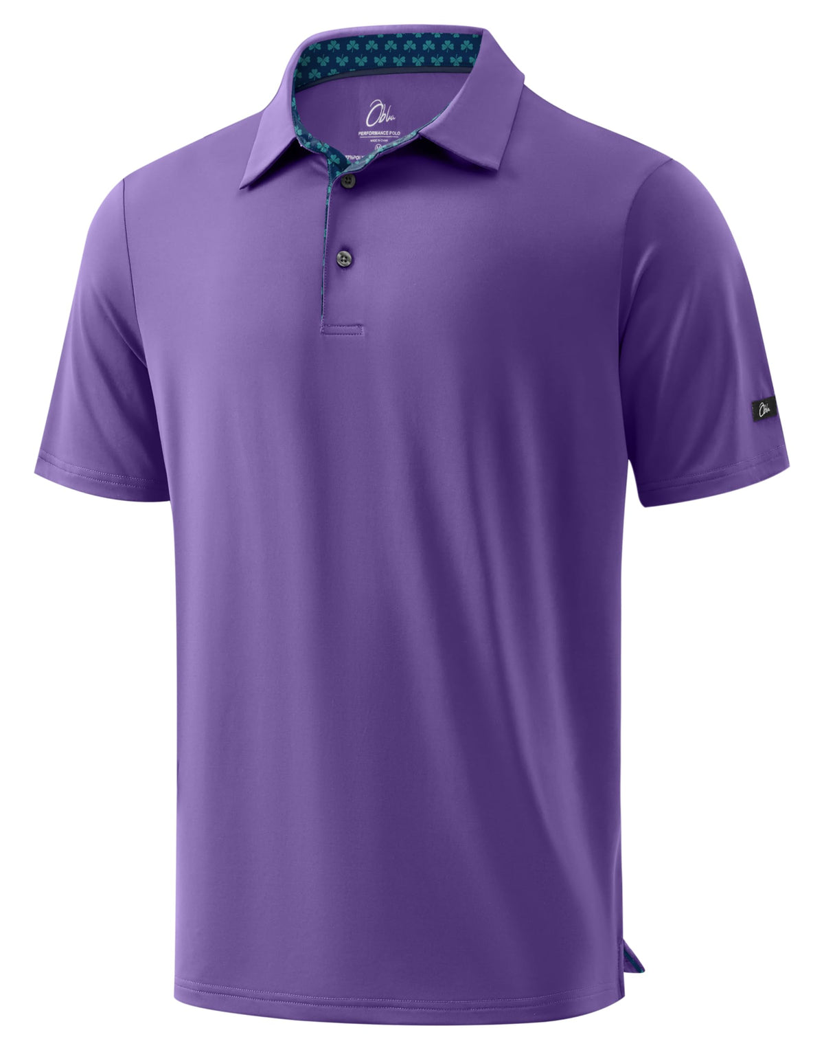 Obla Mens Golf Shirt Short Sleeve Dry Fit Collared Polo Shirts
