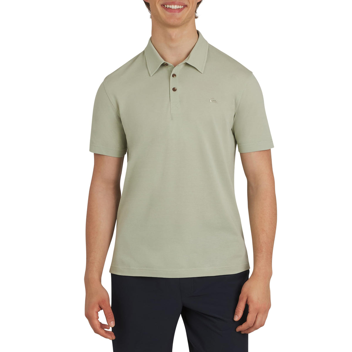 Quiksilver Men's Regular Fit Premium Soft Short Sleeve Oxford Polo Shirt
