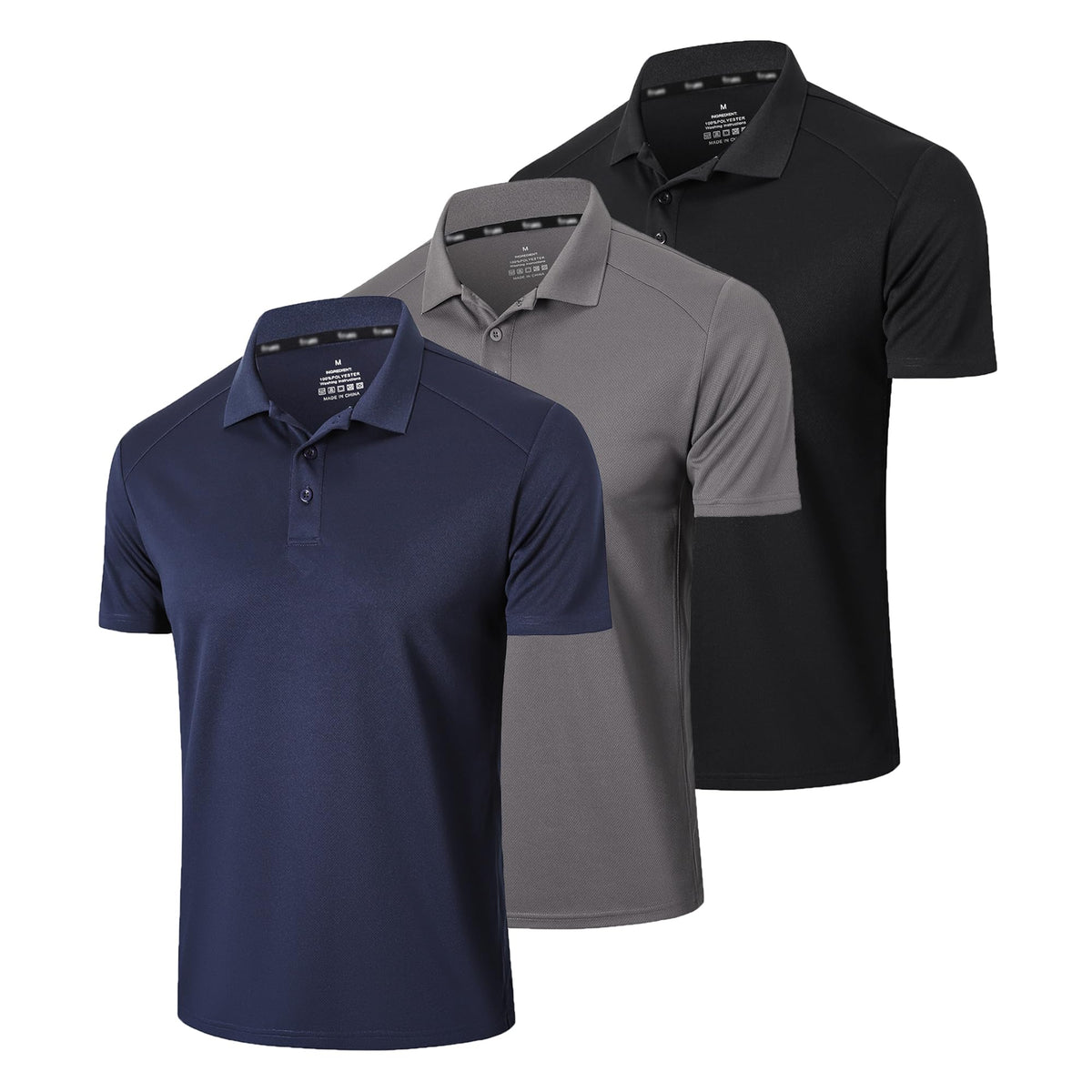Gaiatiger Men’s 1/3 Pack Polo Shirt Athletic Short Sleeve Golf Shirt