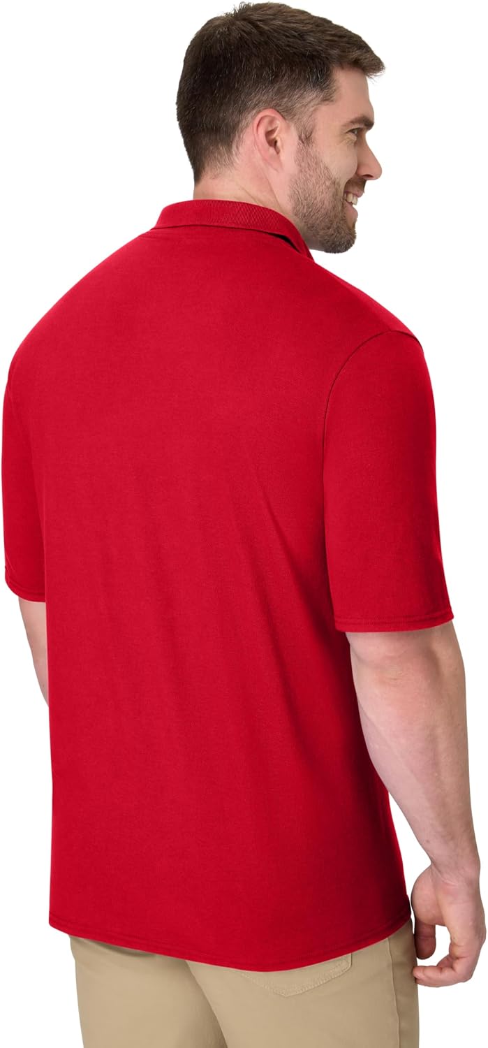 Hanes Men’s X-Temp Short Sleeve Polo Shirt, Midweight Men's Shirt
