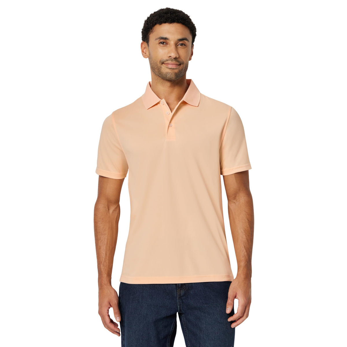 Amazon Essentials Men's Moisture Wicking Golf Polo Shirt, Short Sleeve, Slim-Fit, Quick-Dry, Active Wear