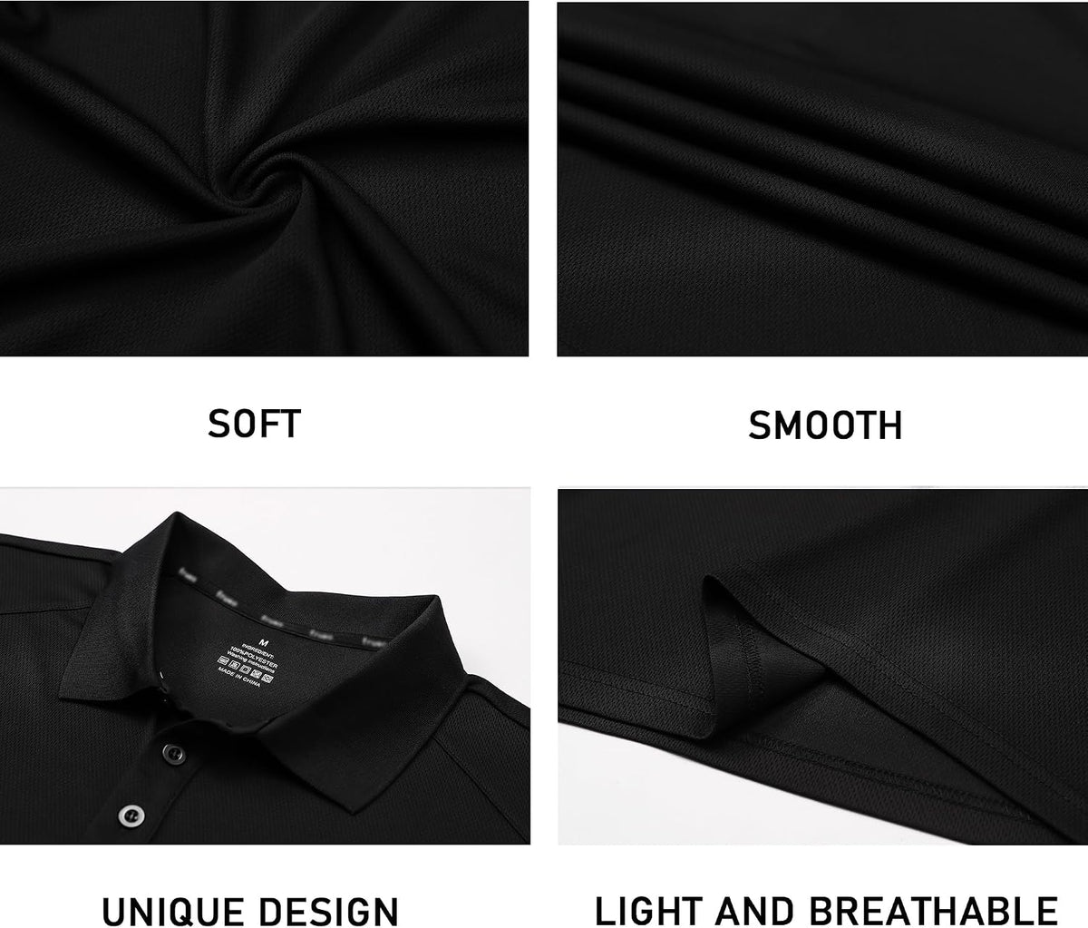 Gaiatiger Men’s 1/3 Pack Polo Shirt Athletic Short Sleeve Golf Shirt