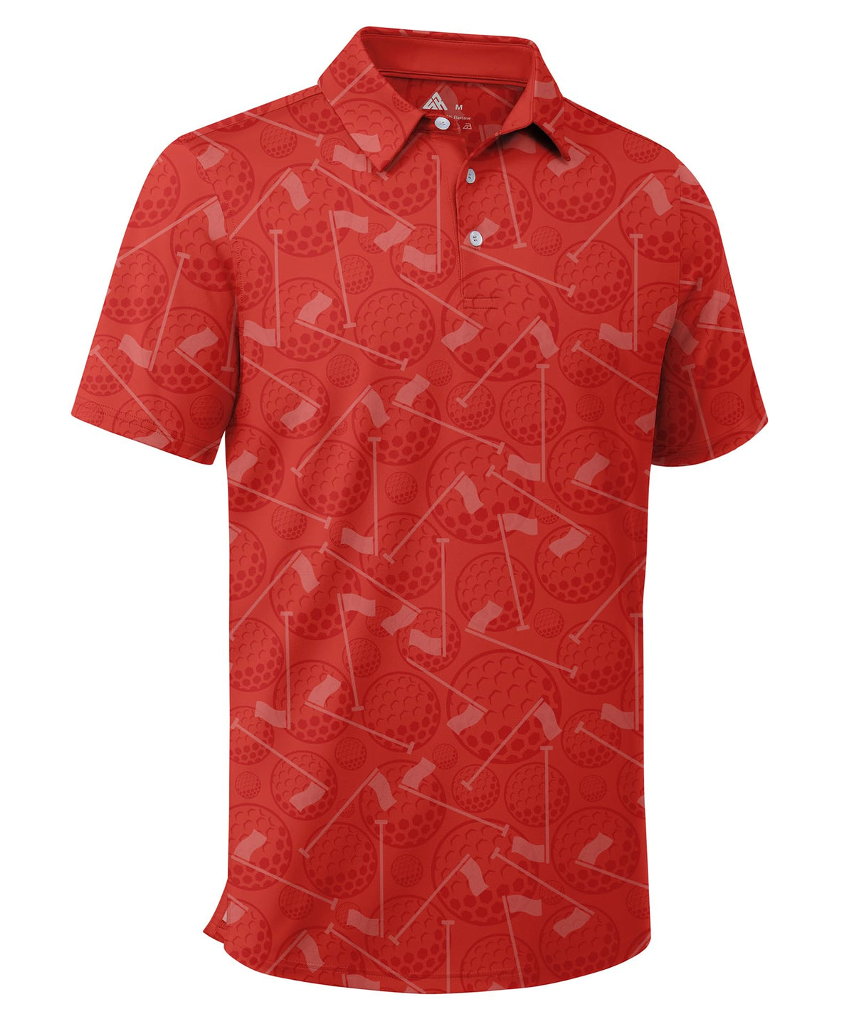 ZITY Men's Golf Shirts Short Sleeve Print Patterns Casual Collared Polo