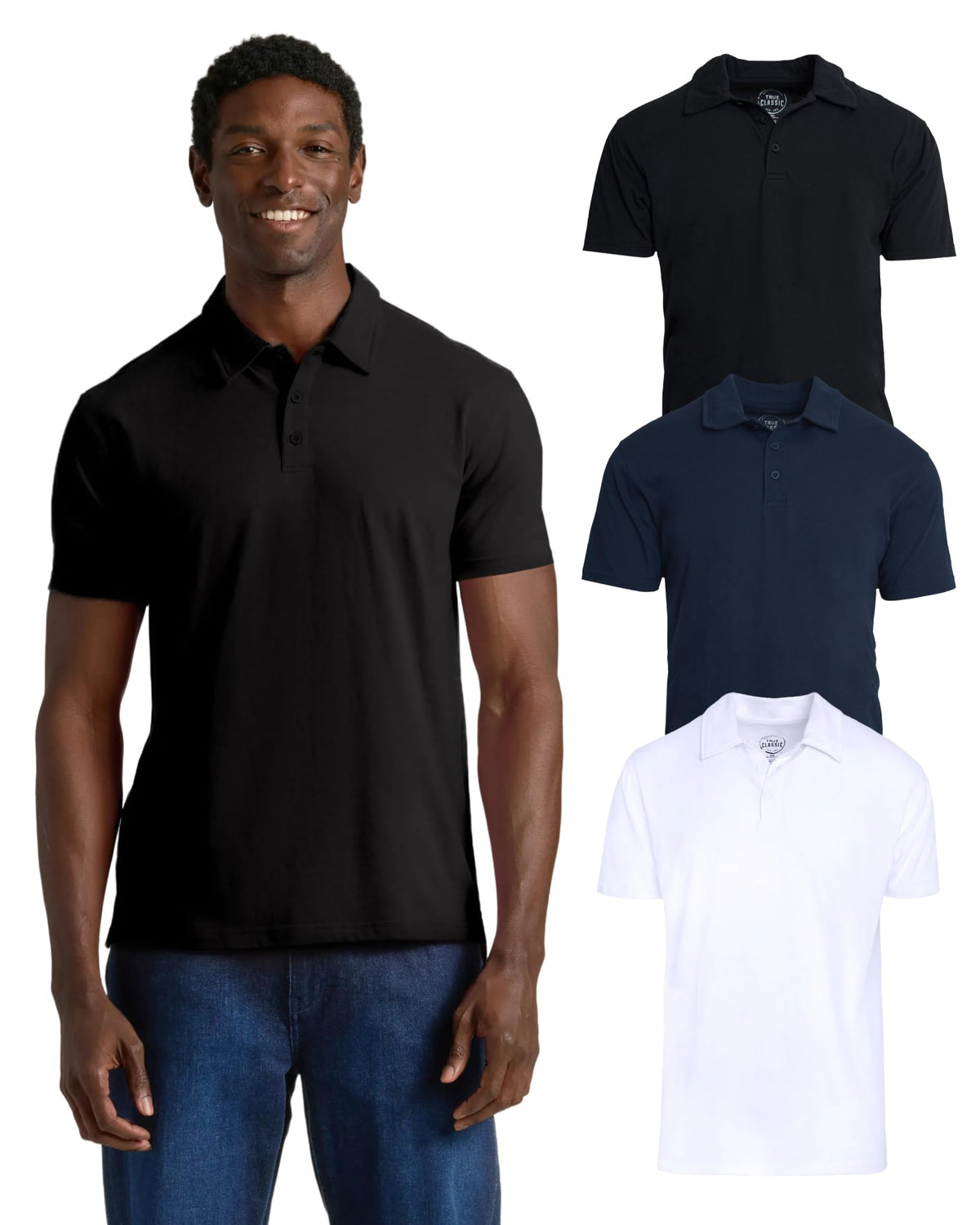 True Classic Mens Novelty Polo Shirts