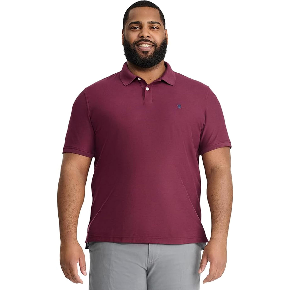 Izod Men's Big and Tall Advantage Performance Short Sleeve Polo Shirt