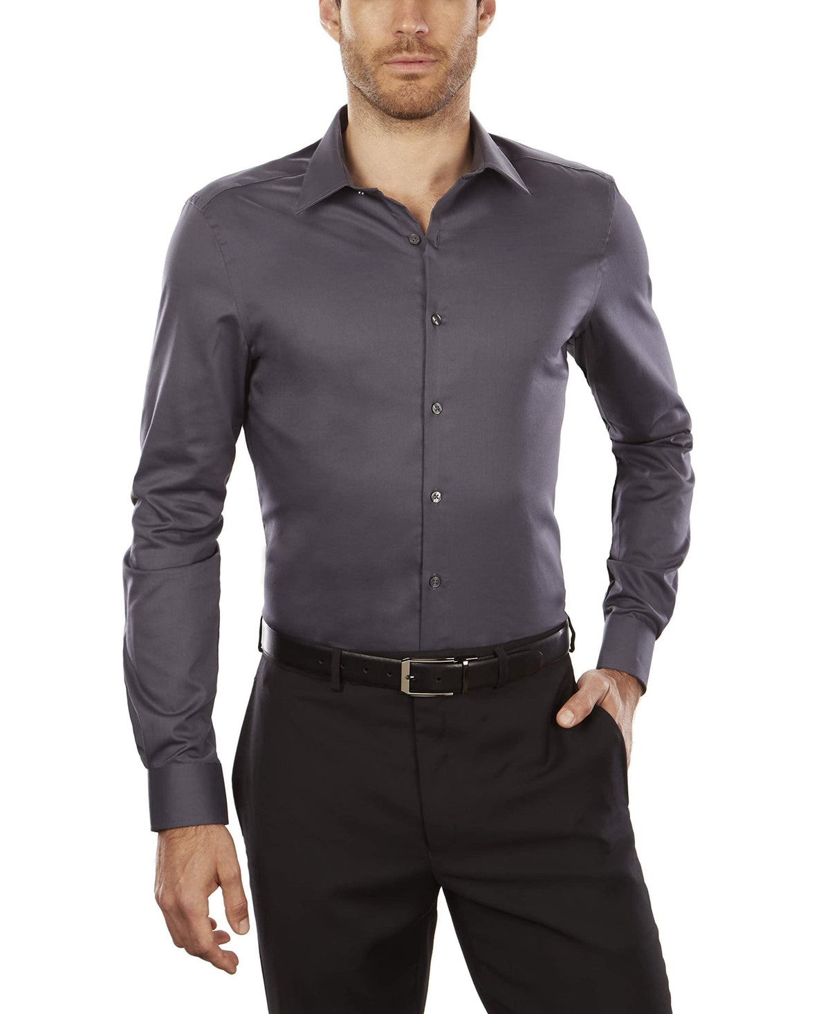 Van Heusen Men's Flex Collar Slim Fit Stretch Dress Shirt