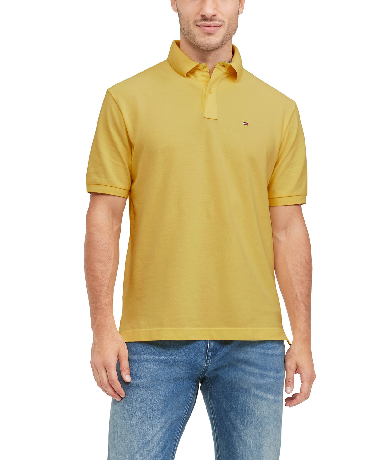 Tommy Hilfiger Men's Short Sleeve Cotton Pique Polo Shirt in Classic Fit