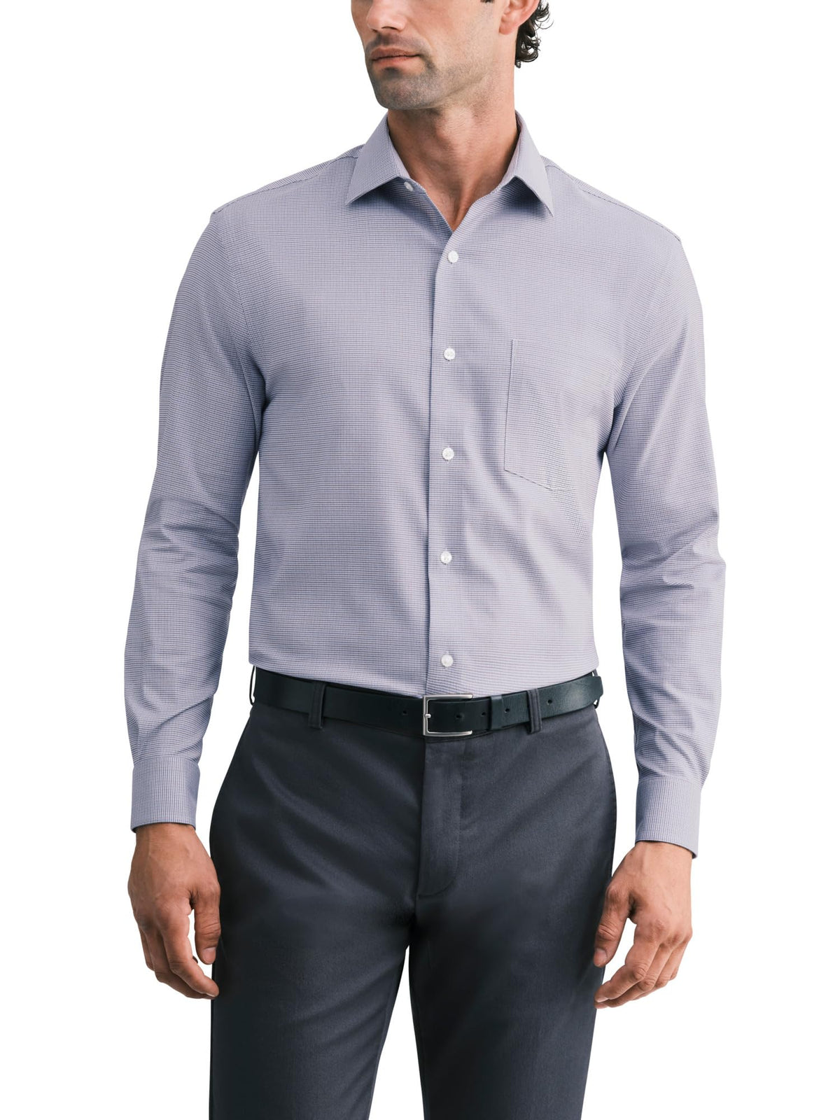 Van Heusen Men's Van Heusen Men's Dress Shirt Regular Fit Ultra Wrinkle Free Flex Collar Stretch Solid
