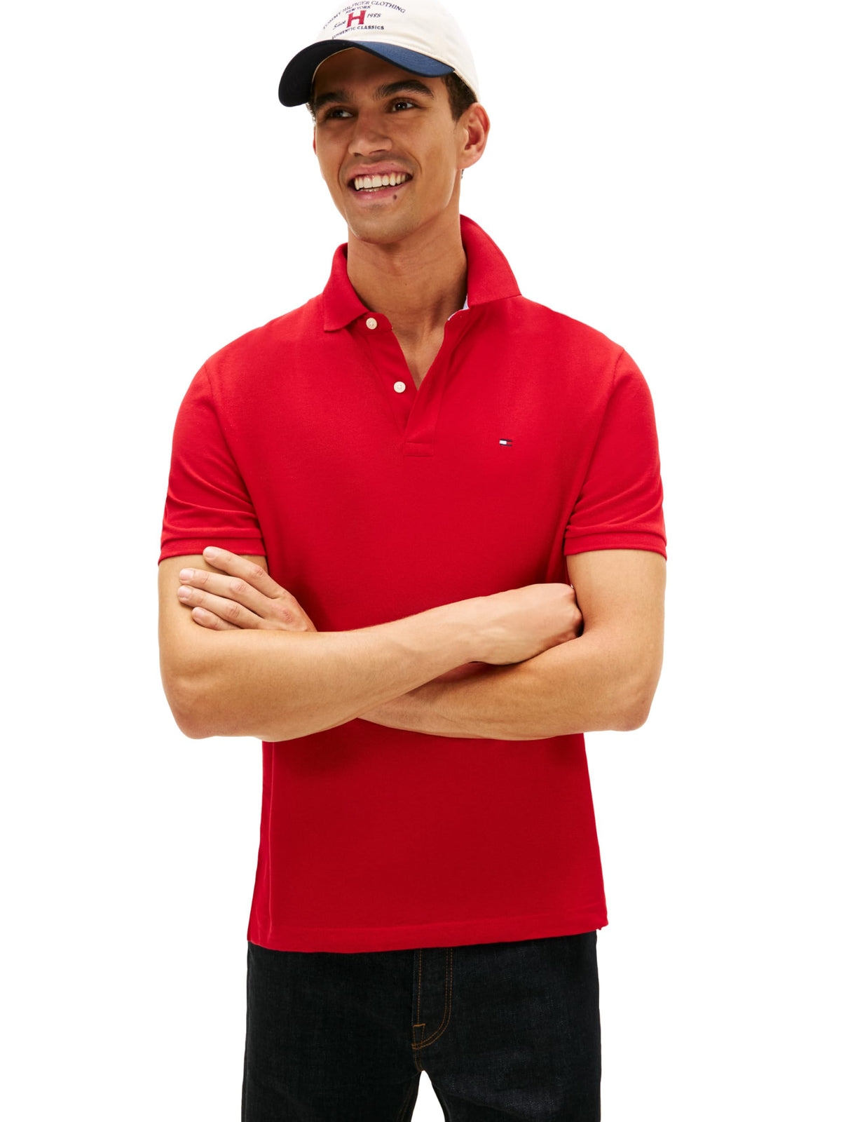 Tommy Hilfiger Men's Short Sleeve Cotton Pique Polo Shirt in Classic Fit