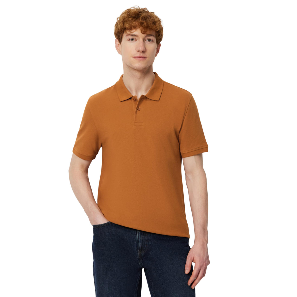 Amazon Essentials Men's Short Sleeve Slim-Fit Cotton Pique Polo Shirt, Breathable Collared
