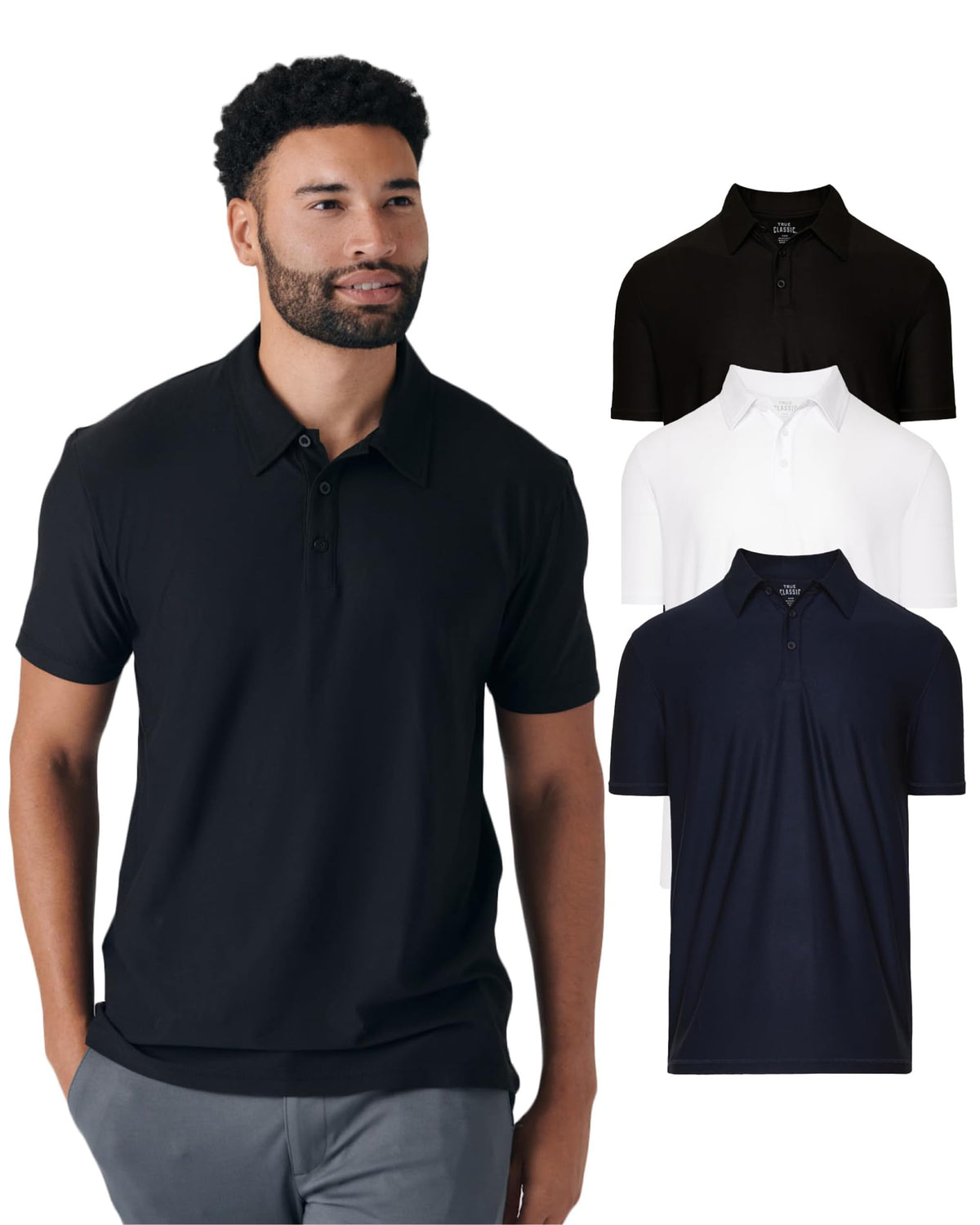 True Classic Mens Novelty Polo Shirts