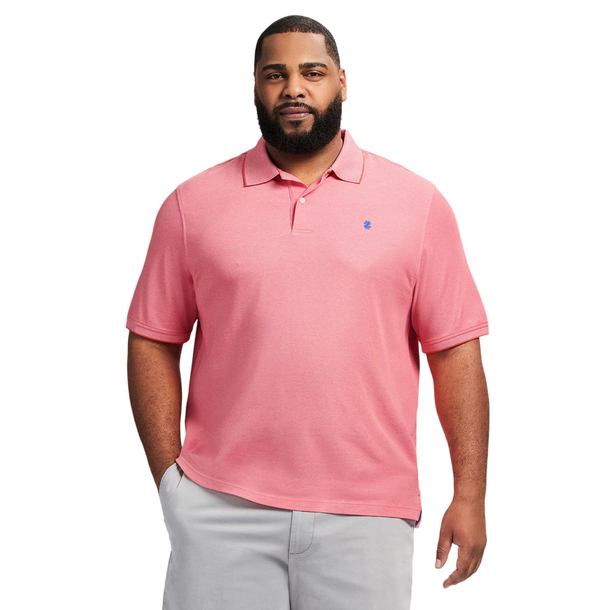 Izod Men's Big and Tall Advantage Performance Short Sleeve Polo Shirt