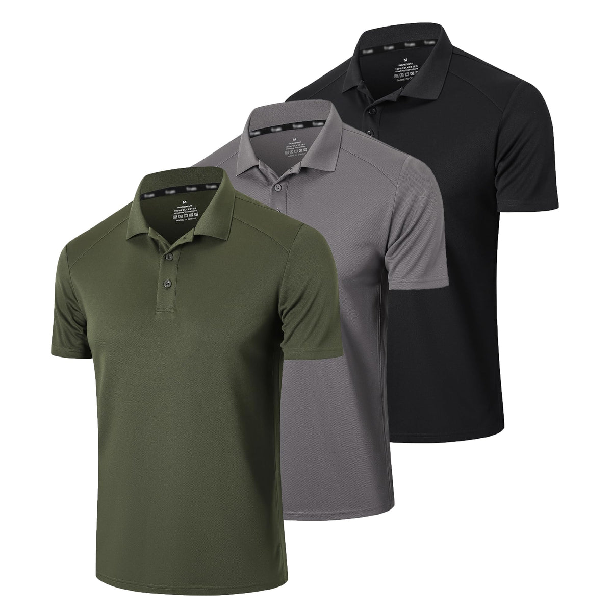 Gaiatiger Men’s 1/3 Pack Polo Shirt Athletic Short Sleeve Golf Shirt