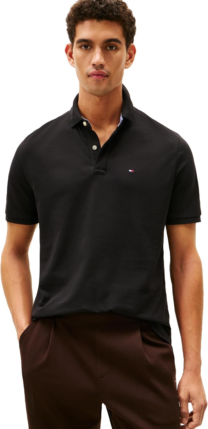 Tommy Hilfiger Men's Short Sleeve Cotton Pique Polo Shirt in Classic Fit