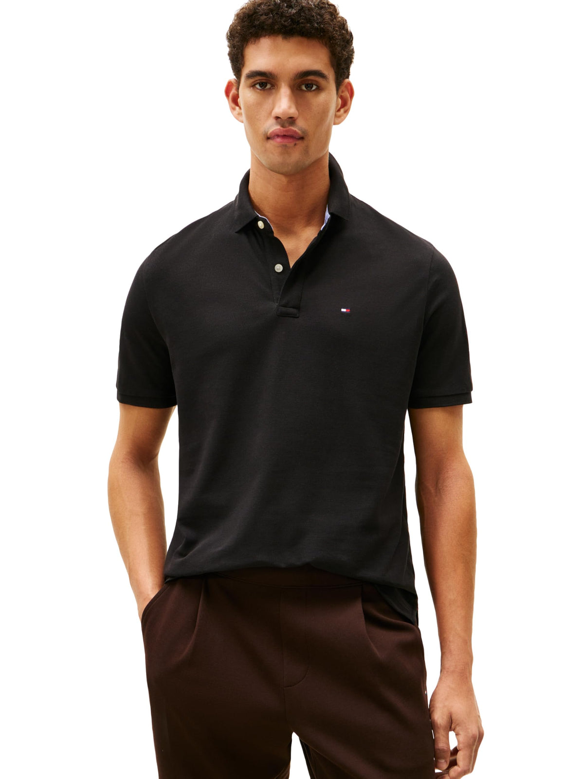 Tommy Hilfiger Men's Short Sleeve Cotton Pique Polo Shirt in Classic Fit