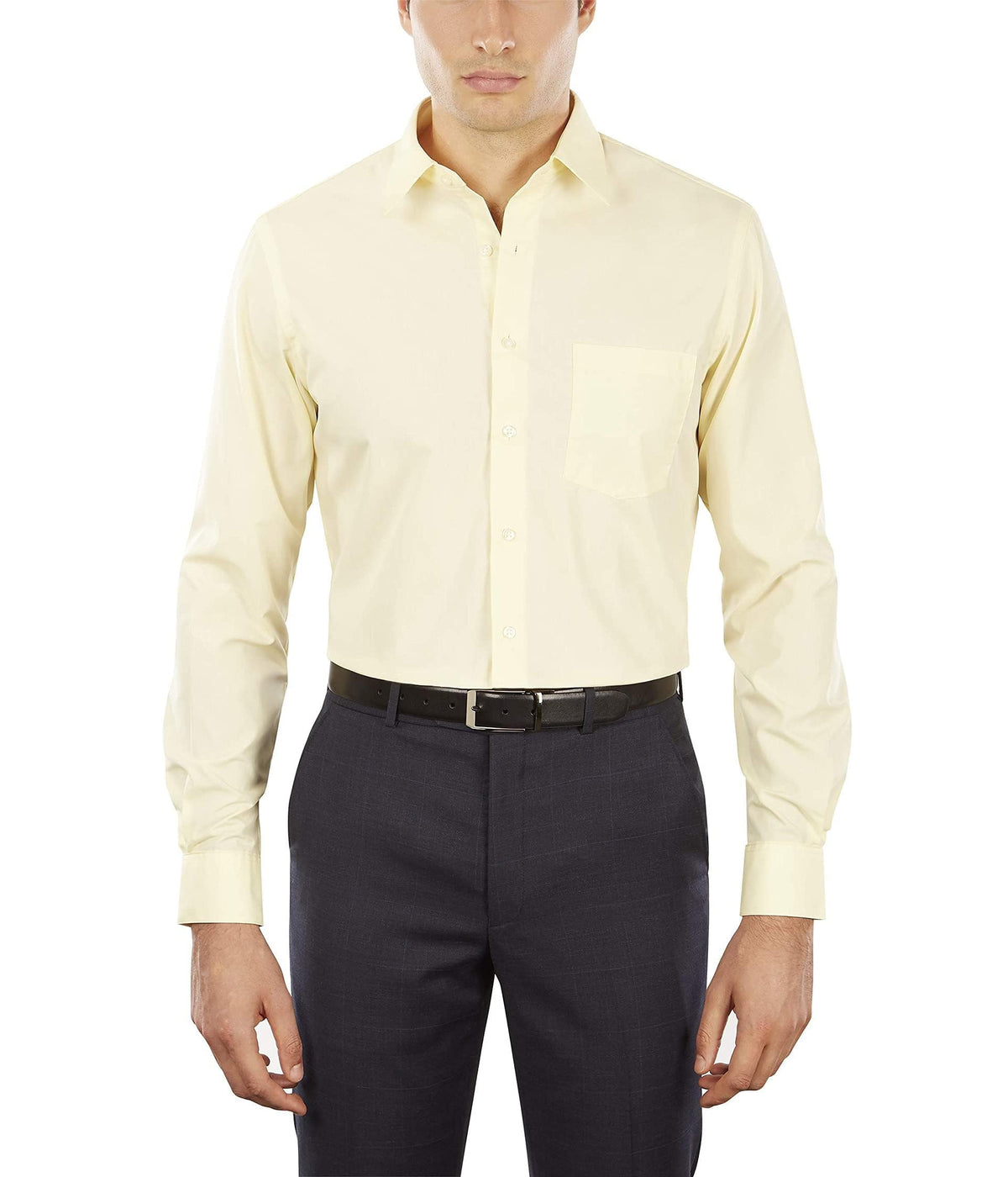 Van Heusen Men's Dress Shirt Fitted Poplin Solid