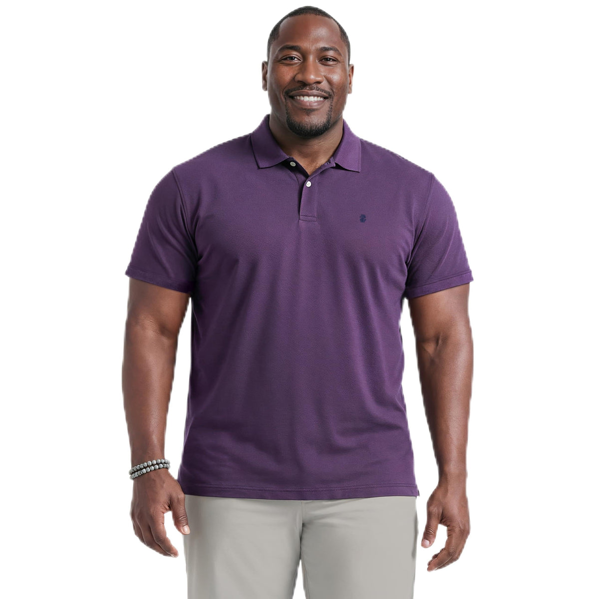 Izod Men's Big and Tall Advantage Performance Short Sleeve Polo Shirt